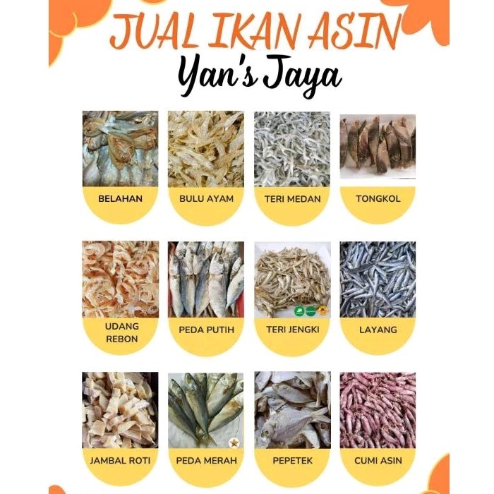 

IKAN ASIN SEGAR | IKAN ASIN MURAH Berat 1kg
