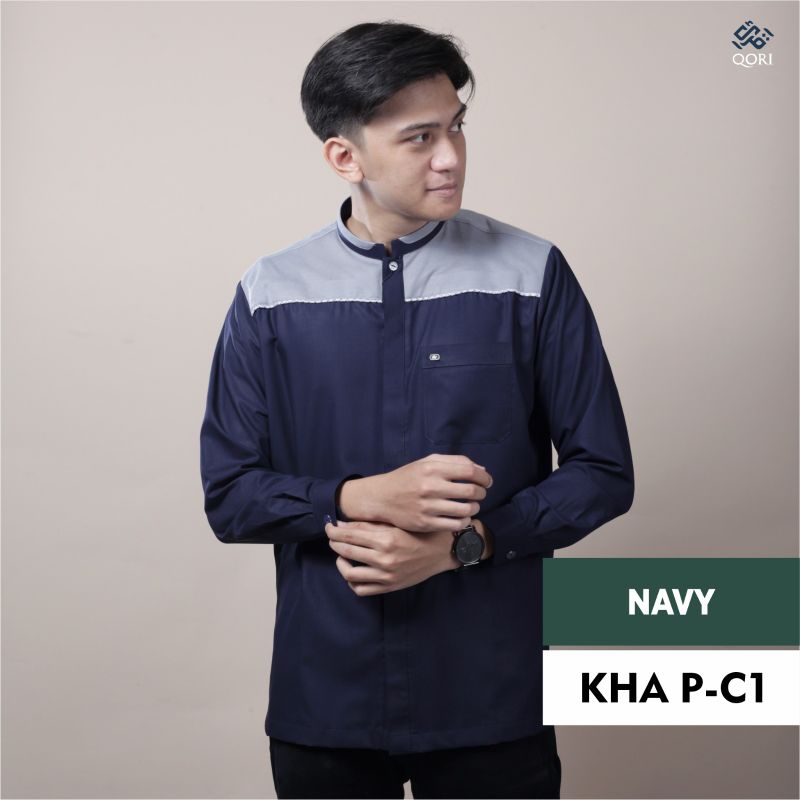 Qori Apparel  Baju Koko Casual Jumbo xxl xxxl  (Lengan panjang) IKHA