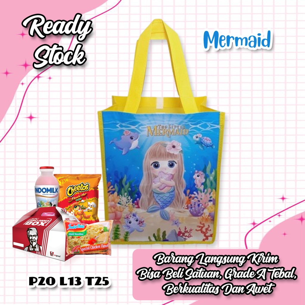 

Ready Stock Tas Kotak Ulang Tahun Anak Motif Mermaid