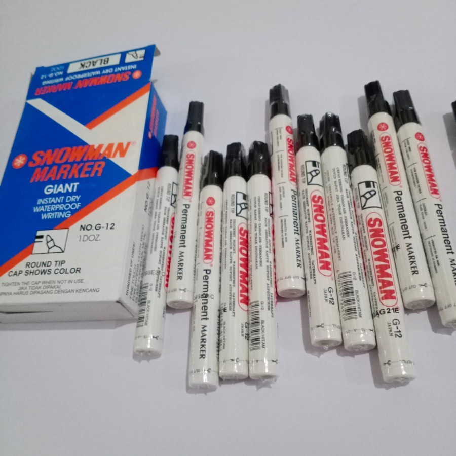 

SPIDOL SNOWMAN PERMANENT MAKER G-12 JAPAN / 1PCS