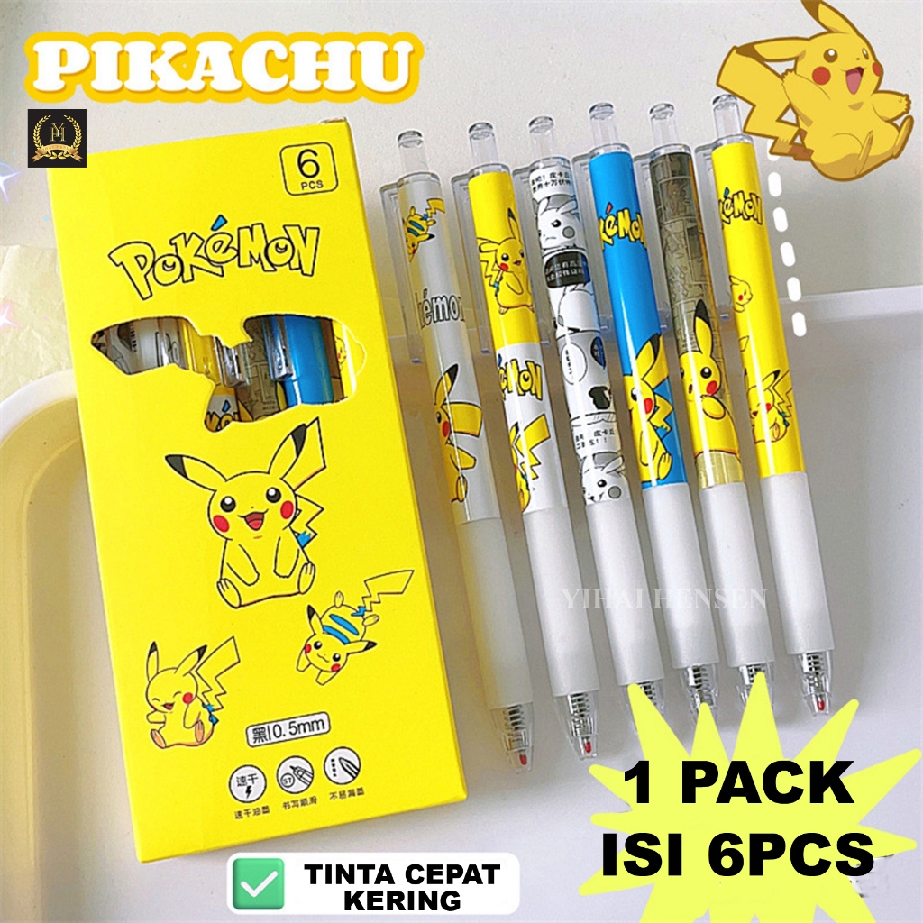 

[Y&H] Pulpen Gel Karakter Pen Karakter Pokemon YJ-0001 Pikachu -YH4016