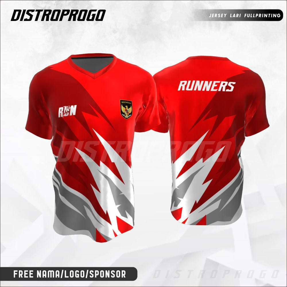 Jersey Baju Lari Nusantara Pelari Indonesia 114 - Custom Fullprint Dryfit Premium Kaos Olahraga Runn