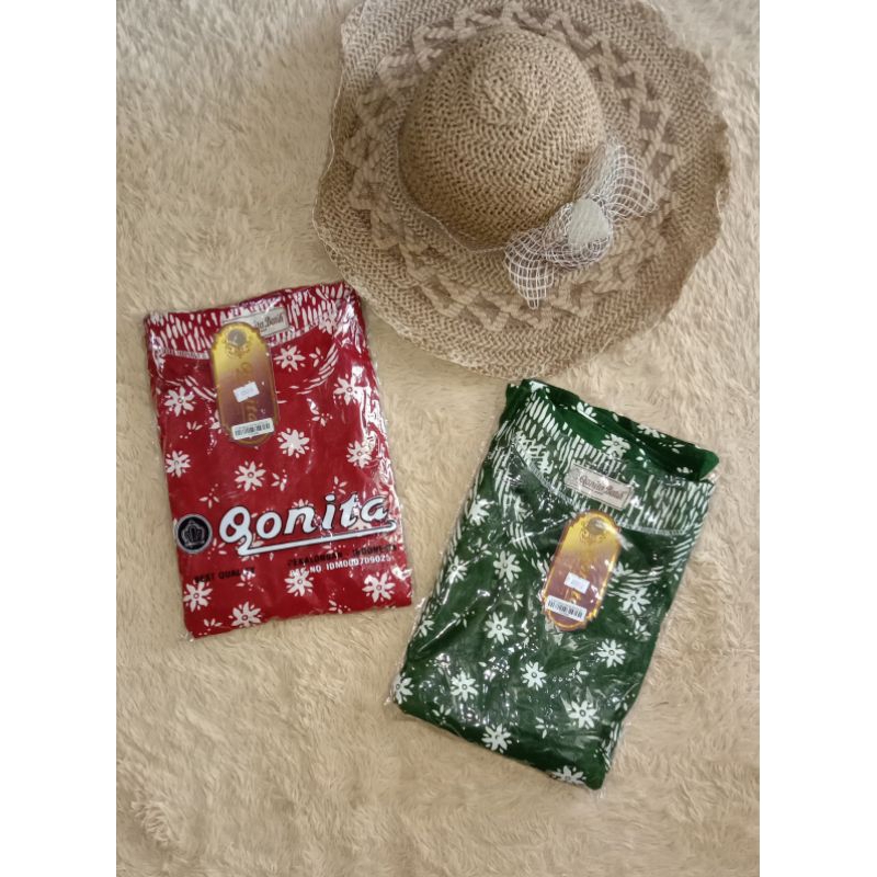 setelan Qonita batik k 3/4 sakura halus