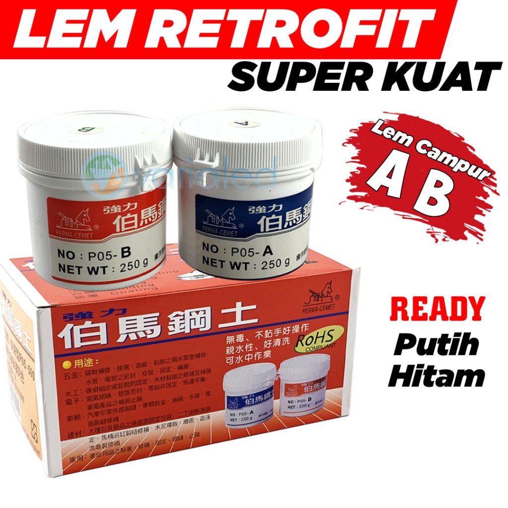 

lem campur AB retrofit headlight projie super kuat tahan panas cocok untuk custome biled headlamp putih hitam