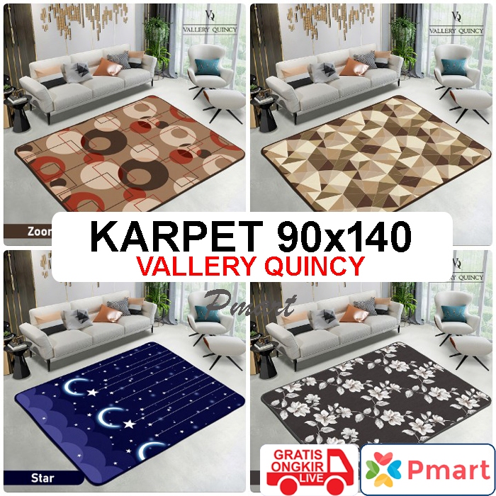 Gimmeestore - KARPET VALLERY 90x140 / KARPET MALAYSIA / KARPET MINIMALIS / KARPET VALLERY QUINCY
