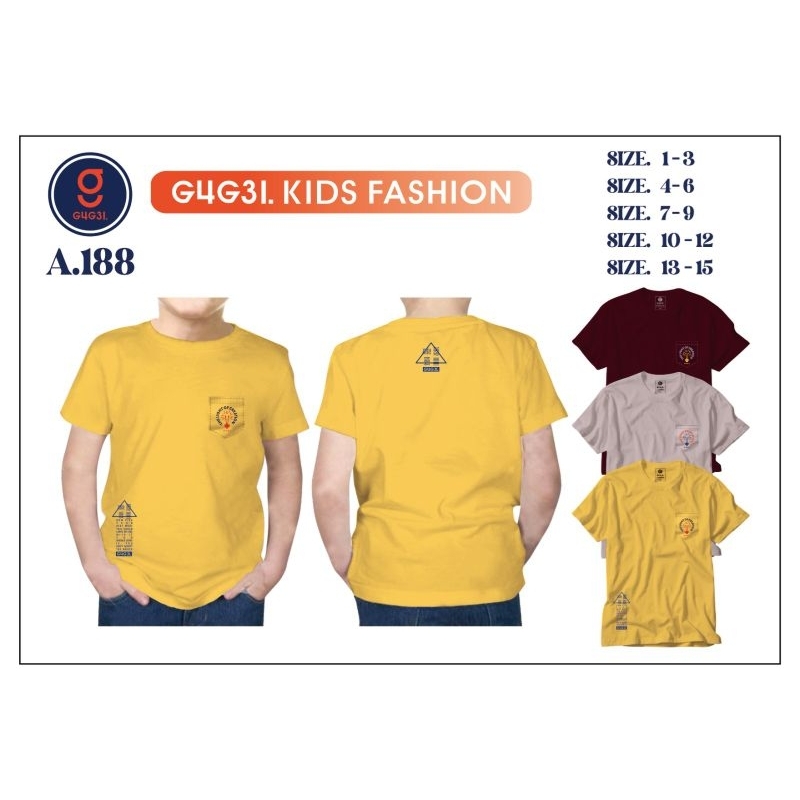Kaos Gugel Kids Original size 10-12