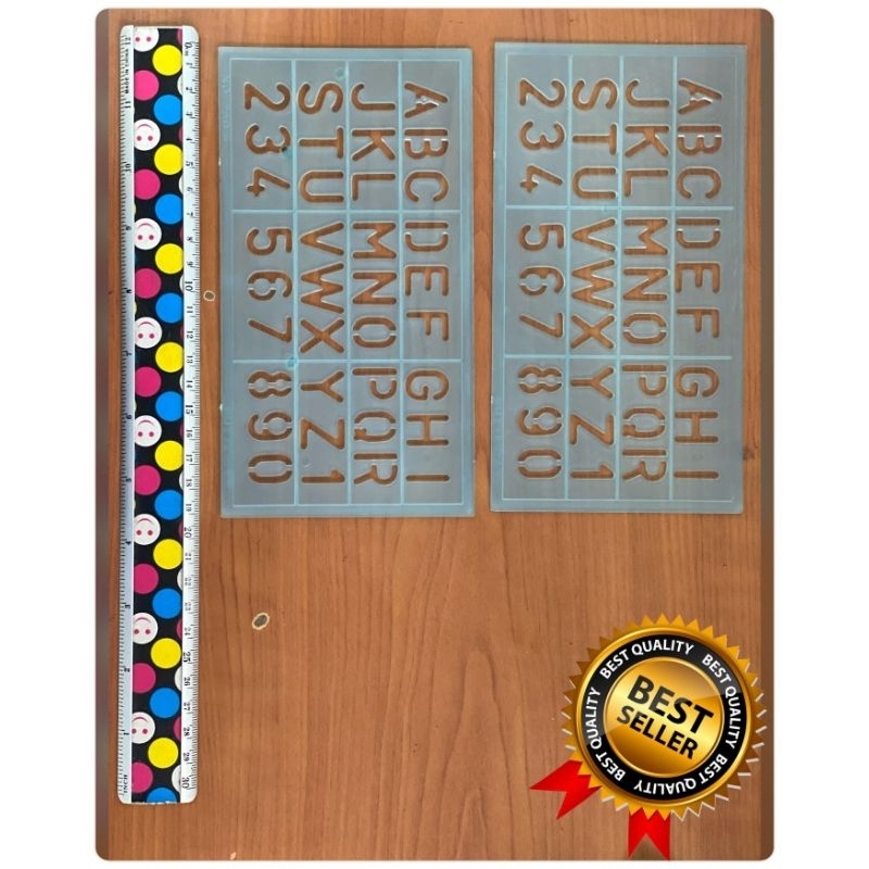 Penggaris Huruf Dan Angka/Mal No.250