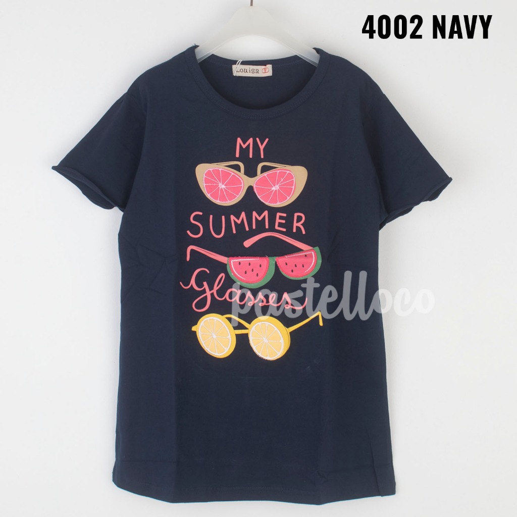 LOUISA KAOS ANAK PEREMPUAN BAJU KAOS ANAK TANGAN PENDEK FREE SIZE