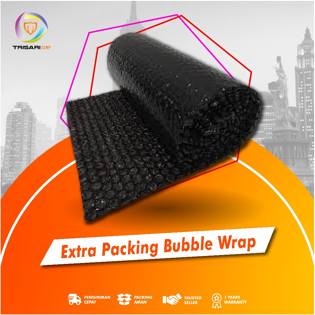

BUBBLE WRAP ROLL METERAN (62,5 x 100 CM) BUBLE WRAP HITAM - Small