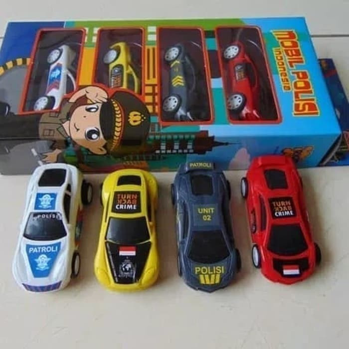 Mainan Edukasi  Diecast Mobil Polisi Indonesia - RKC 02008-1