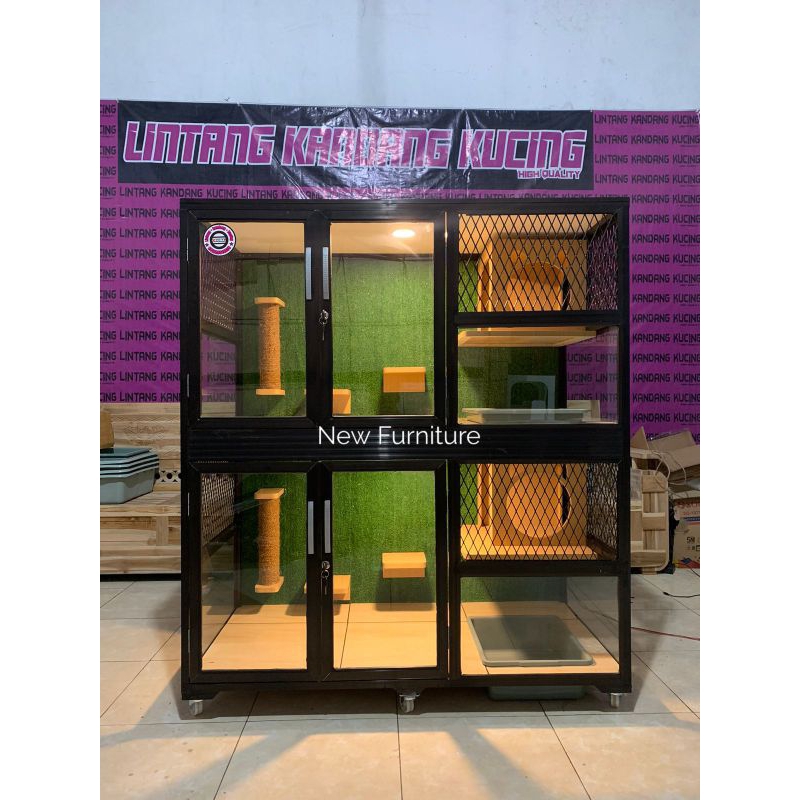 kandang kucing aluminium kandang kucing modern kandang kucing premium kandang kucing kaca kandang ku