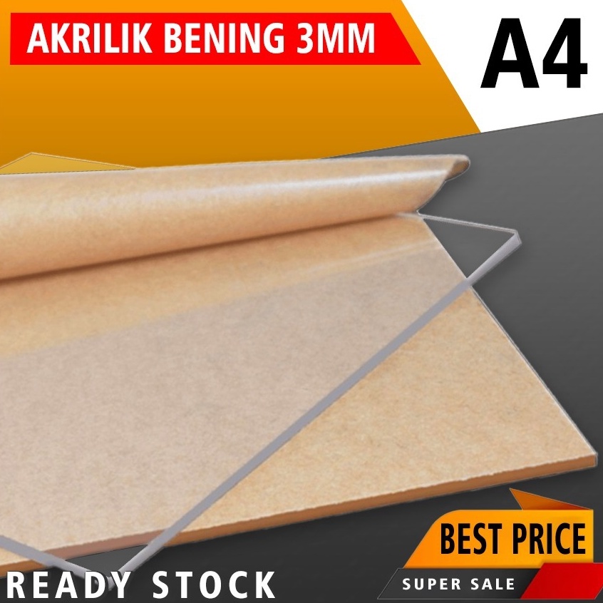 

KODE U82A AKRILIK TRANSPARAN MIKA BENING 3MM A4 21X3CM