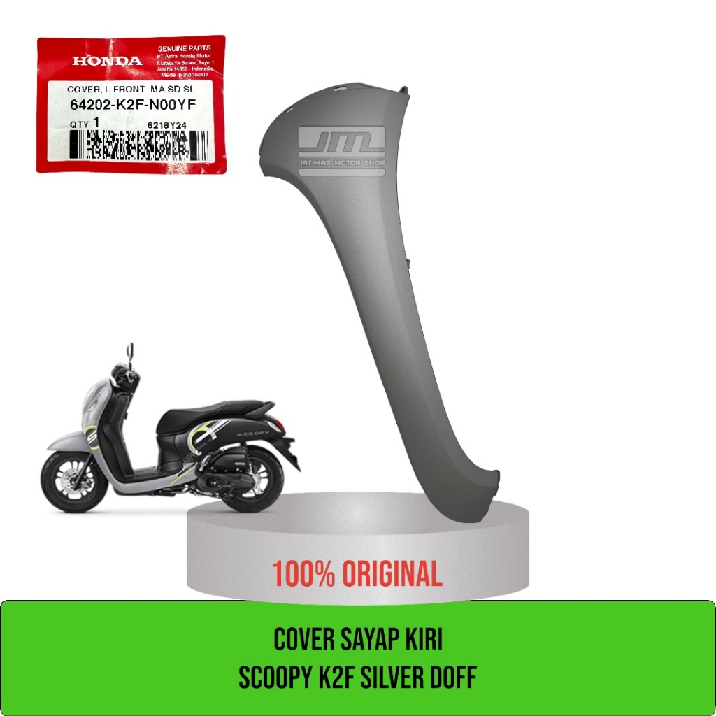 Cover sayap scoopy prestige K2F silver doff 64201-K2F-N00YF 64202-K2F-N00YF