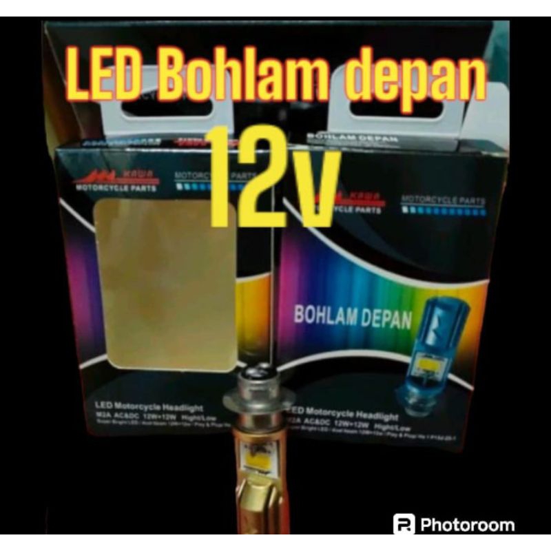 Lampu LED depan motor 12v / lampu headlamp