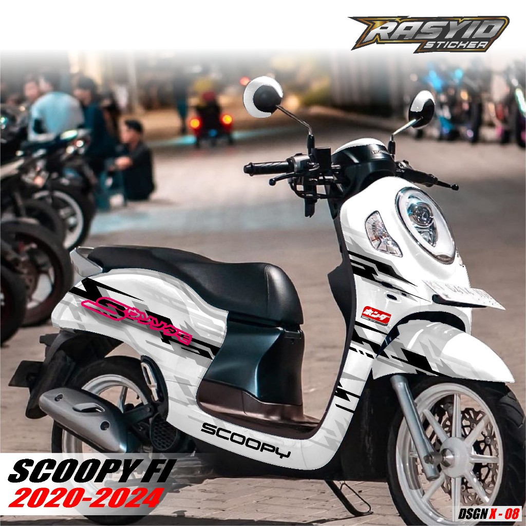 COD Sticker Decal Full Body Motor Honda Scoopy Prestige Tahun 2020 2021 2022 2023 2024 Sticker Scoop