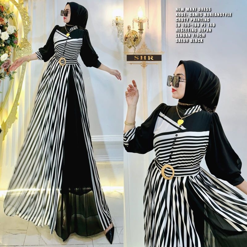 gamis korean salur ori SHR