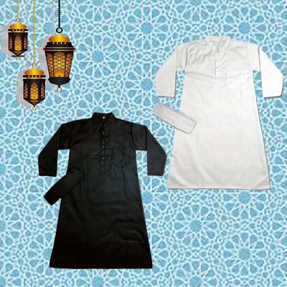 Jubah Anak Laki-Laki Usia 1 - 12 Tahun / Baju Gamis Anak Laki - Laki / Baju Koko Anak Laki - Laki Kw