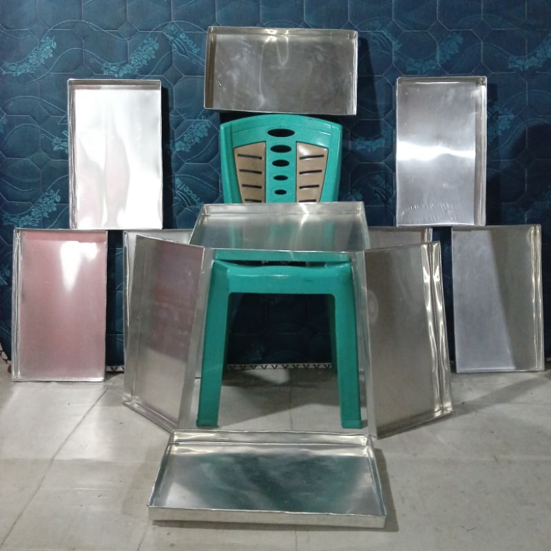 LOYANG JUMBO SIZE STANDART 50X30 CM, SEDANG 45x35 CM & BESAR 60X40 CM. TINGGI 4 CM TEBAL 0,5 MM KHUS