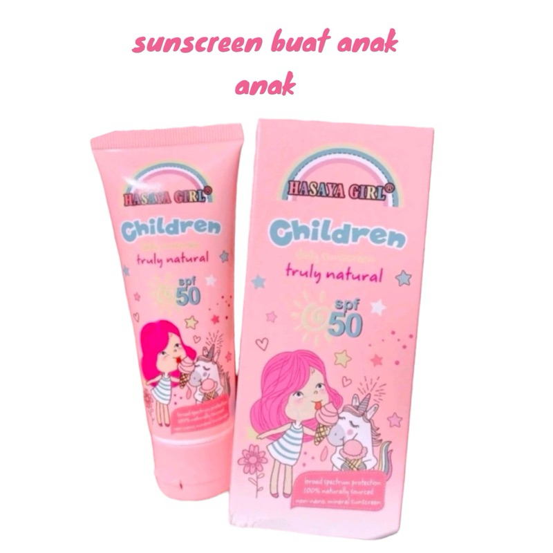 hasaya sunscreen untuk anak spf 50
