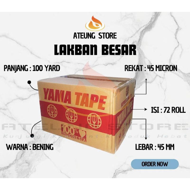 

Lakban Bening & Cokelat 100 yard 1 karton