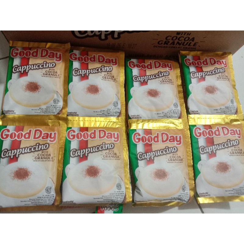 

1 (Satu) Renceng Kopi Good Day Cappuccino isi 10pcs Exp. 2025