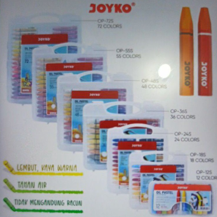 

Produk Terpopuler Crayon Joyko Lengkap 12 sampe 72 color