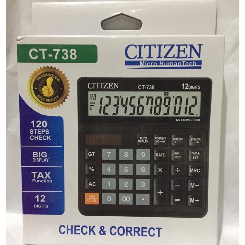 

Murah Harga kalkulator calculator CITIZEN CT 738 distshop