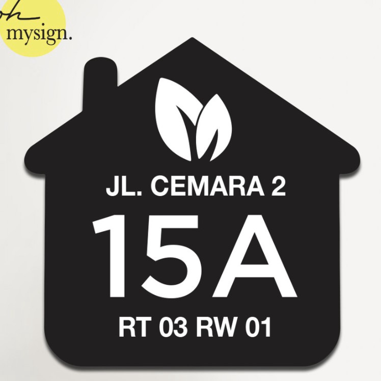 

Hot Now Custom Nomor Rumah Akrilik Timbul Plat Nomor Acrylic Bagus 2x2
