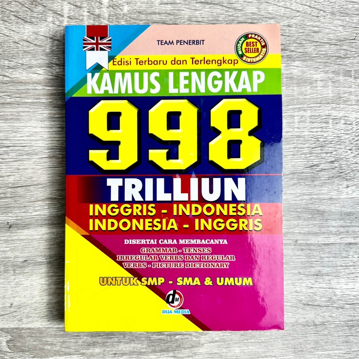 Paket Terbaik  Buku Kamus Lengkap 998 Triliun Bahasa Inggris Indonesia  Indonesia Inggris Ukuran A5