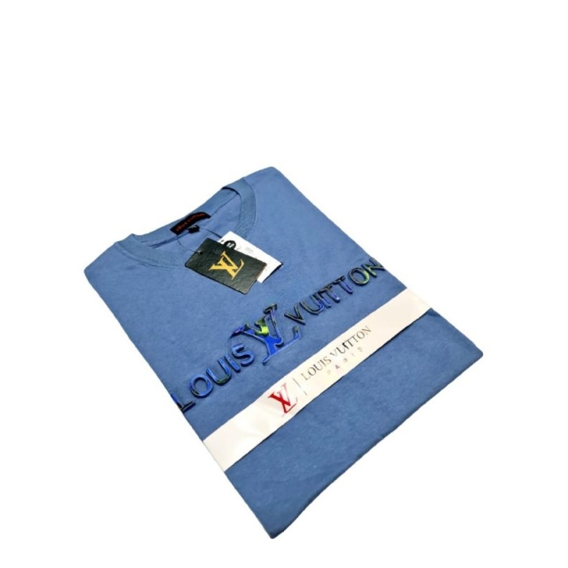 KAOS PRIA TSHIRT PRIA BAJU PRIA DWASA DTP TIMBULKAOS (LV) KAOS (LOUIS LV VUITTON) MOTIF TIMBUL POLYF