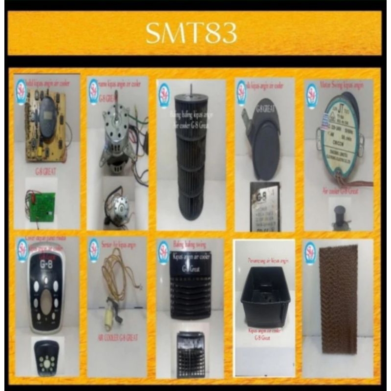 Modul dan spearpat kipas angin air cooler G8 Great