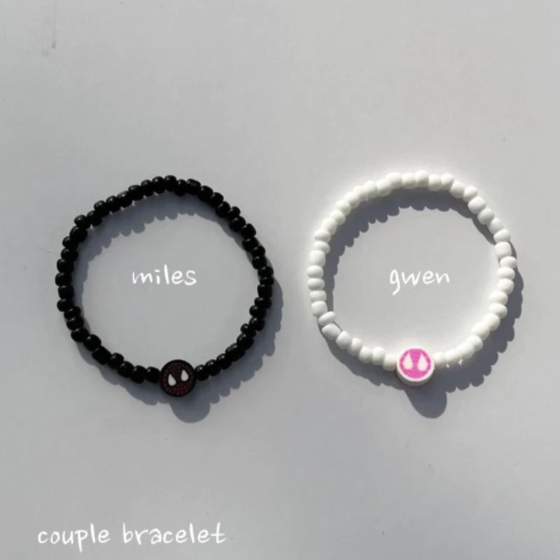 GELANG COUPLE SPIDERMAN | GELANG COUPLE BEADS