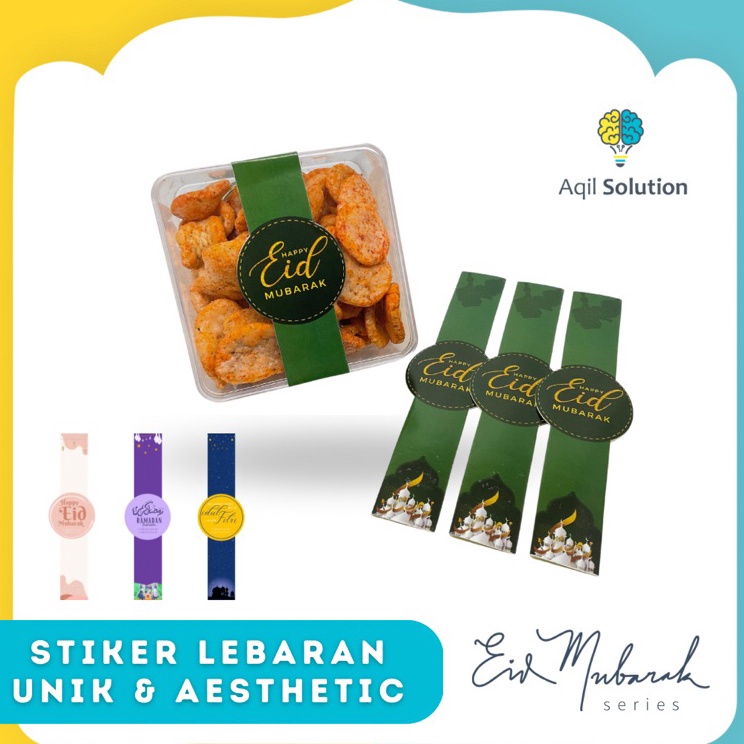 

New Discount 1Pak 2 SR Stiker Label Toples idul fitri Stiker Toples Lebaran Stiker Eid Mubarak Sticker Eid Stiker Segel Toples Kue