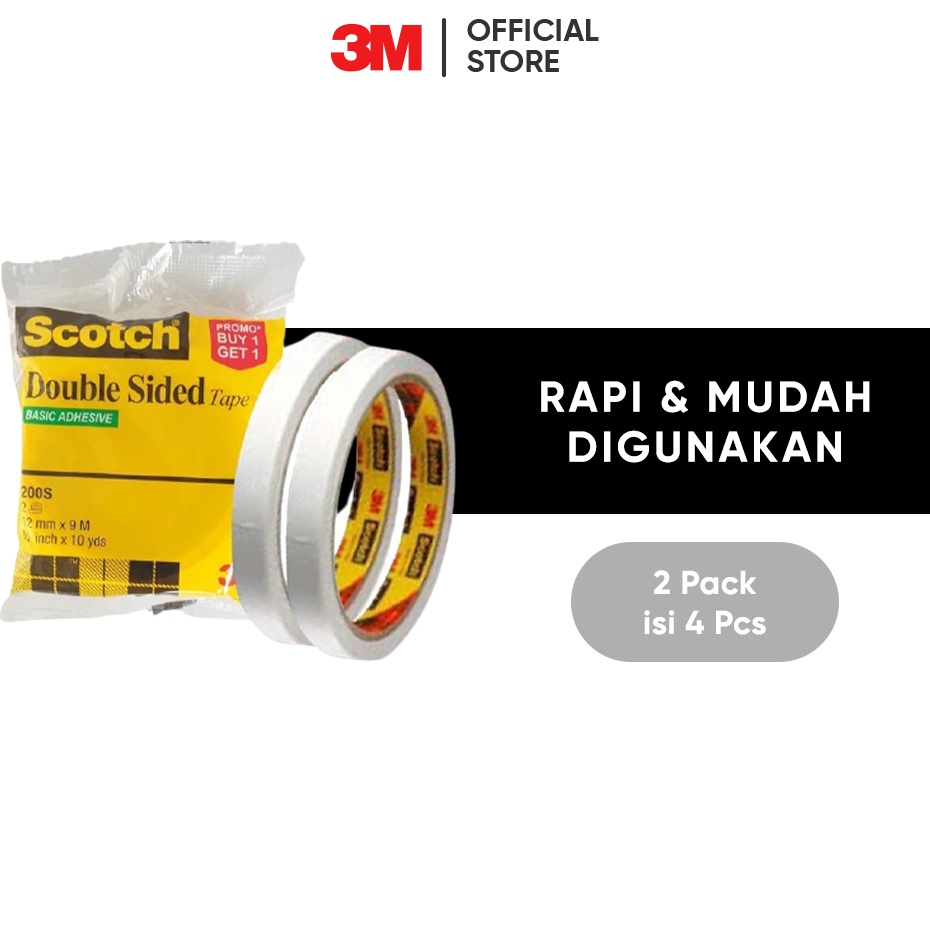 

Dijamin Awet 3M Scotch Double Sided Tape Rapi mudah digunakan 1 pak 12mm x 9m Untuk menempel berbagai permukaan
