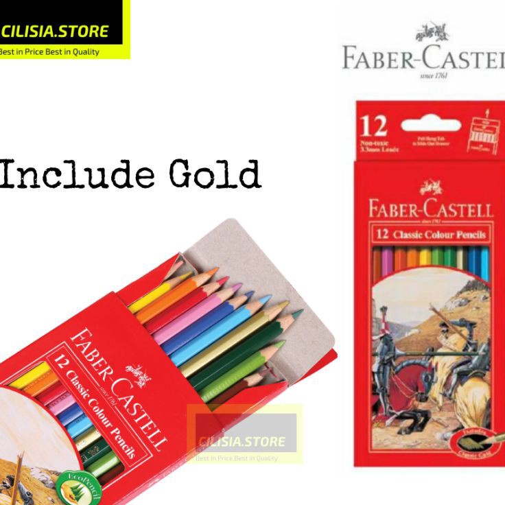 

Baru Datang Pensil Warna Faber Castell 12L Warna Classic Color Pencil Color Faber