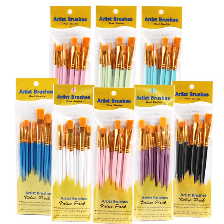 

Flash Promo Nylon brush Kuas lukis 1pcs mix