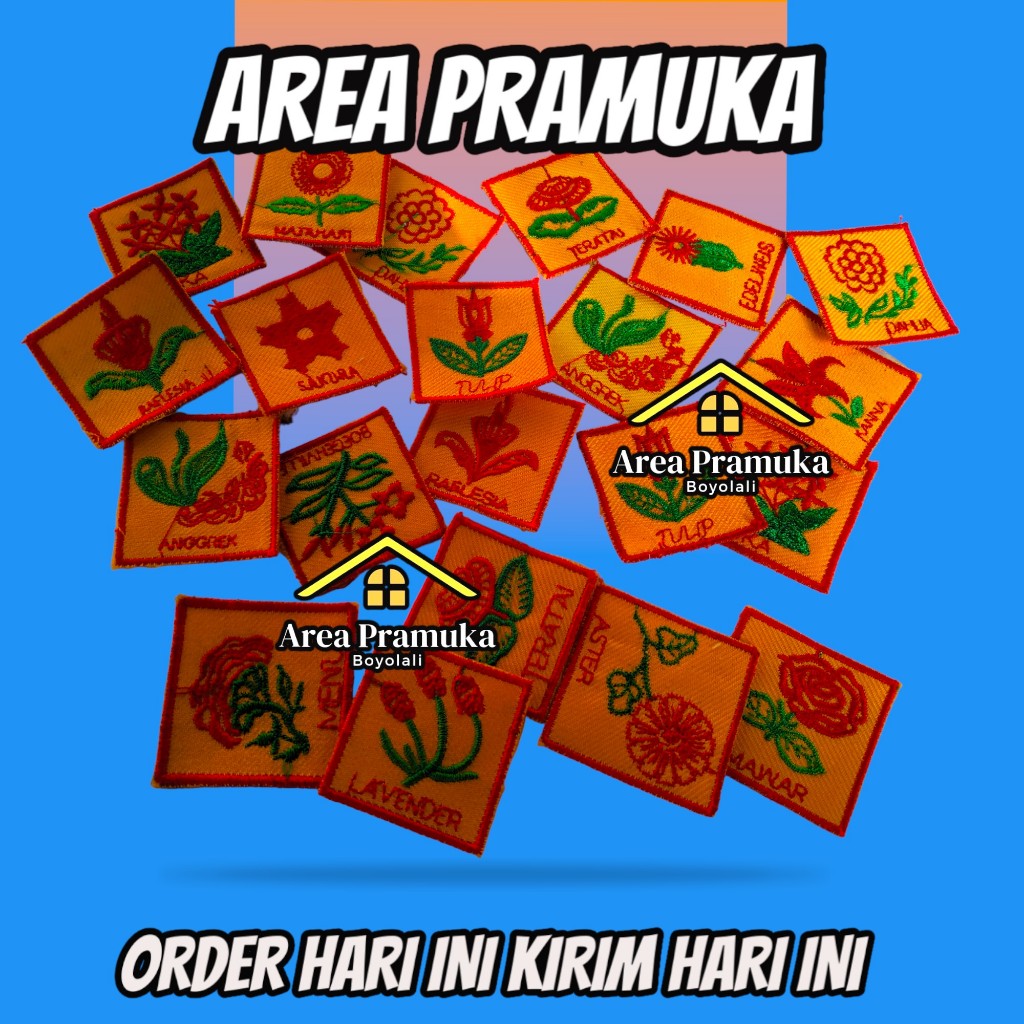 Bet regu Pramuka putri / tanda regu Pramuka putri lengkap