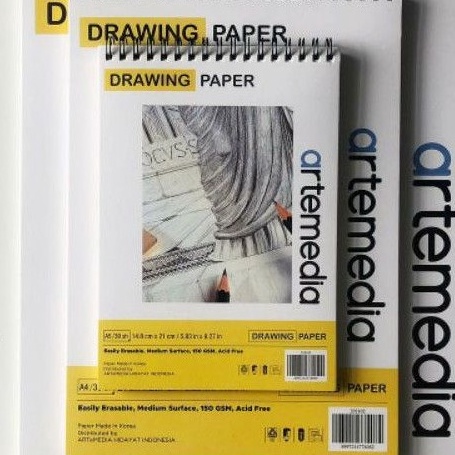 

Grosir Terjamin artemedia spiral sketch book A5A4 15gsm 3sht