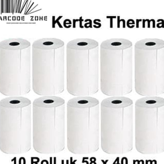 

Kejutan Murah Kertas Struk Thermal Paper POS Mobile Printer EDC VSC 58x4mm 13