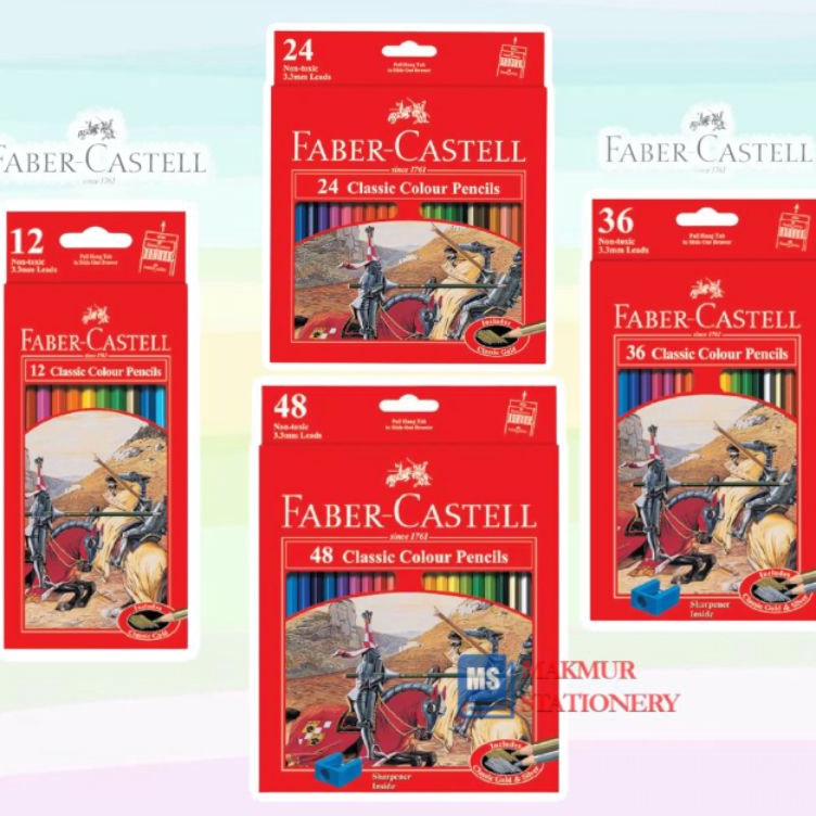 

Baru Aman Pensil Warna Faber Castell Panjang Classic 12243648 Warna