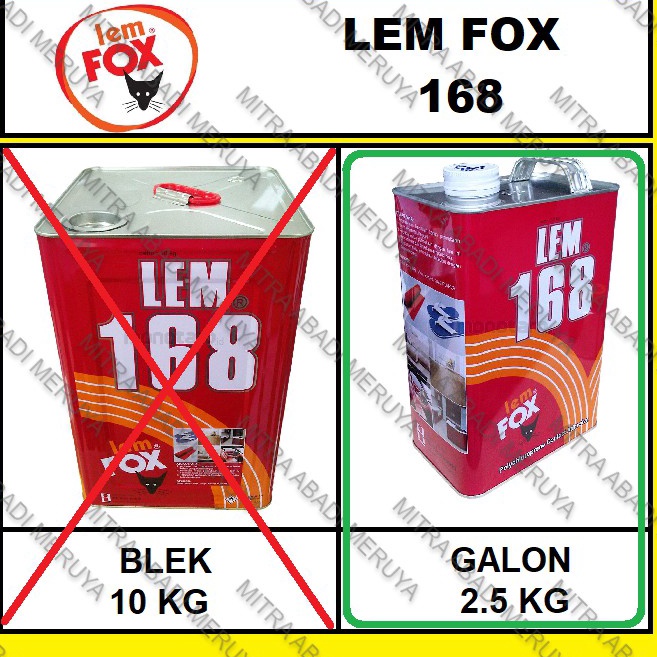 

Lebih Untung Lem Kuning FOX 168 Galon 25 kg Lem HPL Lem 168 Lem Triplek