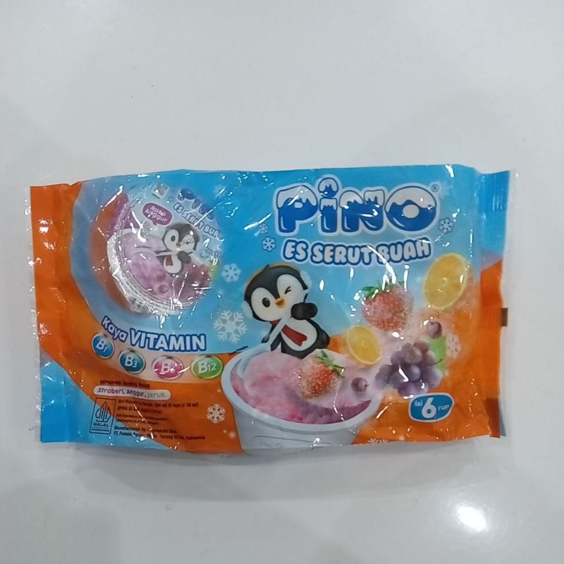

Pino Es Serut Buah Aneka Rasa isi 6 Cup @50 ml / 300 ml
