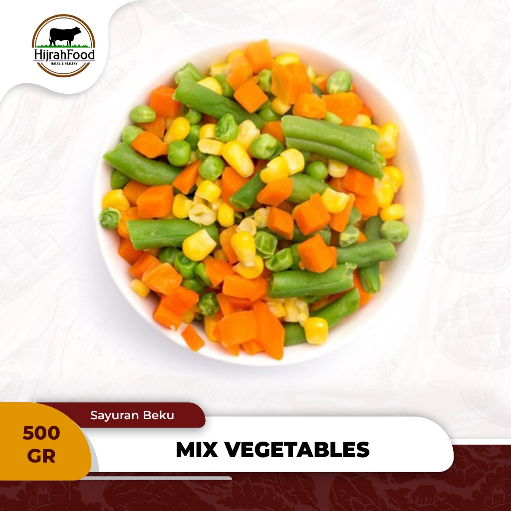 

Mixed Vegetables 4-Way 500 gr Sayuran Beku Campur