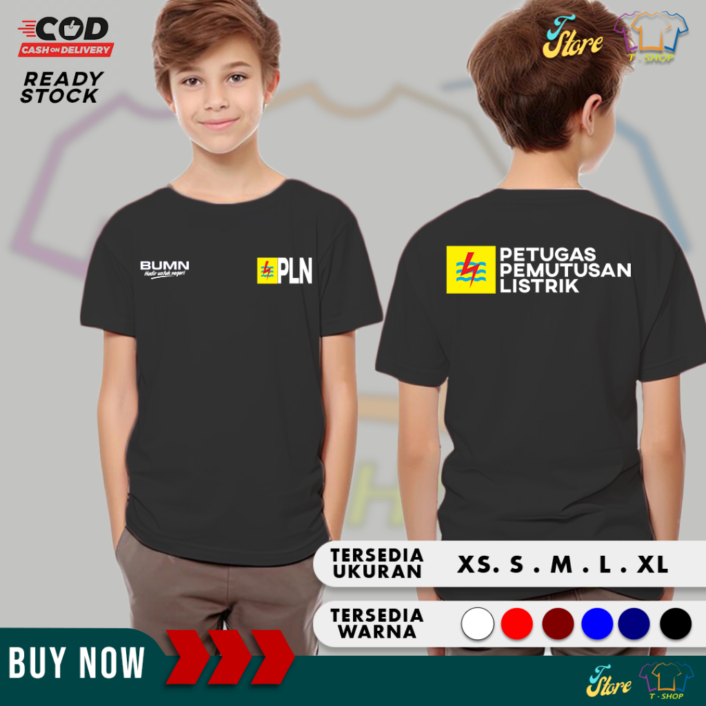 KAOS PLN Baju distro polos keren ANAK