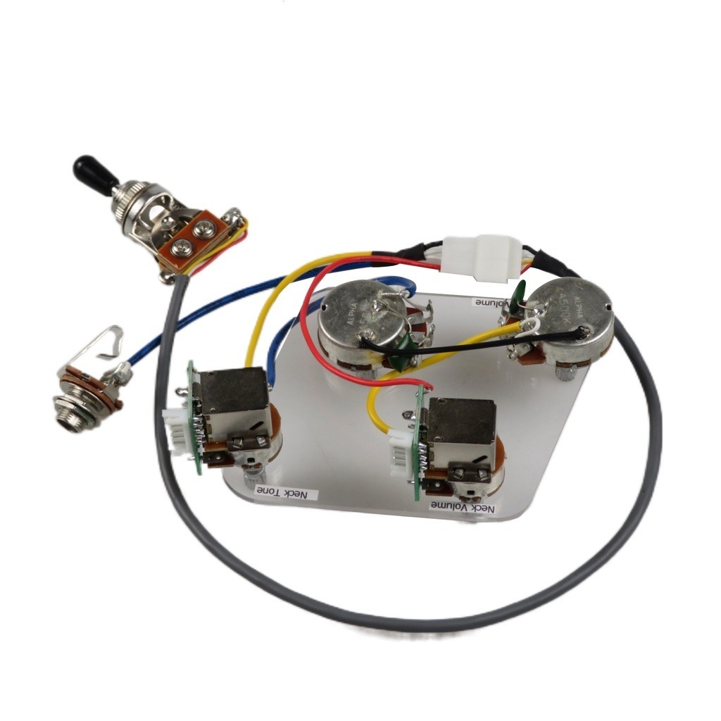 Guitar Pickup 4C Wiring Harness Push-pull single cut Set Untuk Gibson Epiphone Guitar