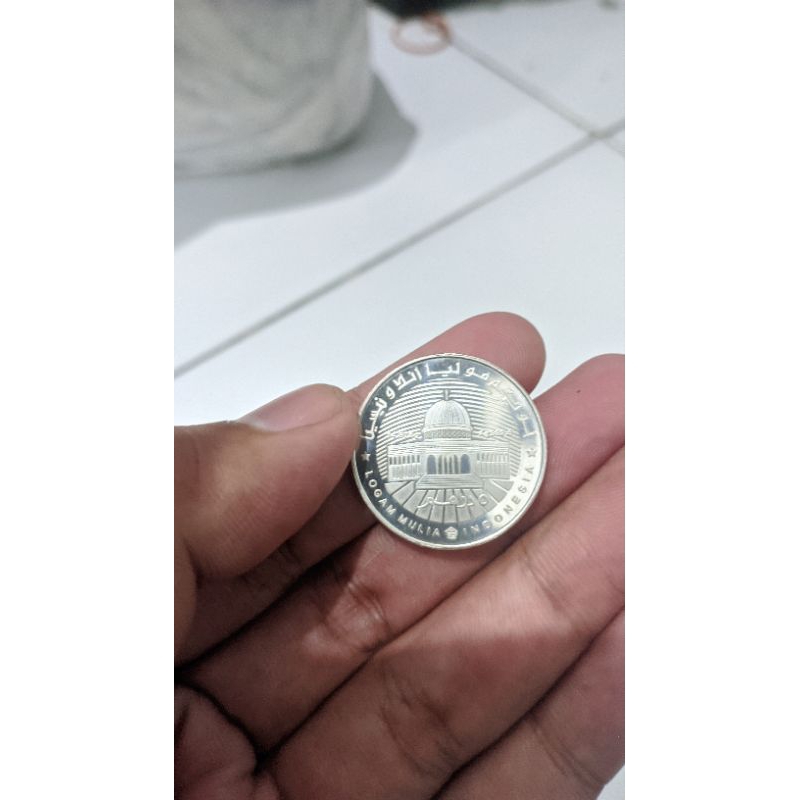 Koin Dirham khamsa bersertifikat