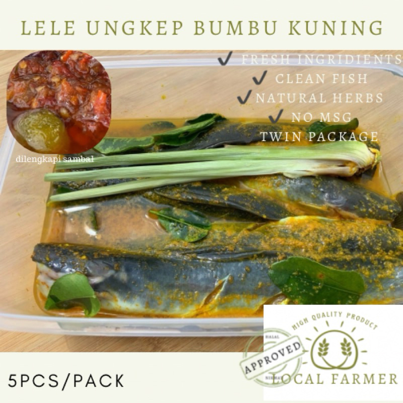 

Siap Masak - Lele Ungkep Bumbu Kuning / Pecel Lele