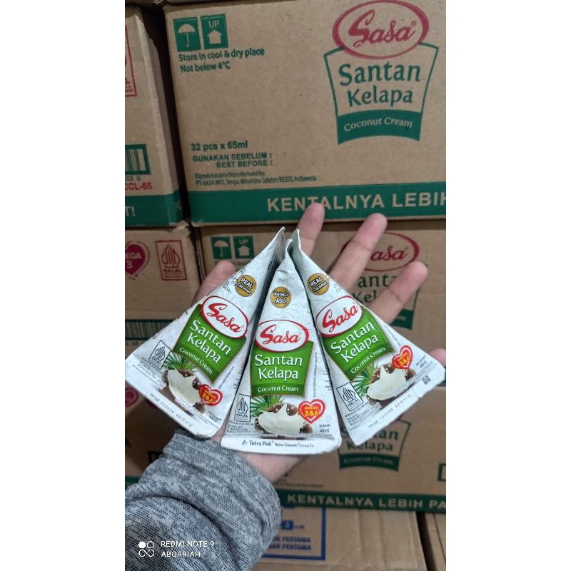 

santan sasa 65ml isi 16pcs exp 2025