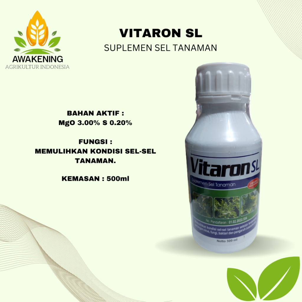 VITARON SL 500ML SUPLEMEN SEL TANAMAN / PUPUK DAUN CAIR