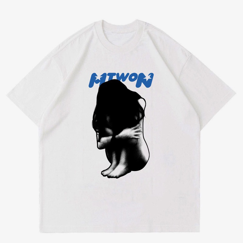 T-SHIRT MTWON DONT CRY | KAOS PUTIH COTTON COMBAD 30S